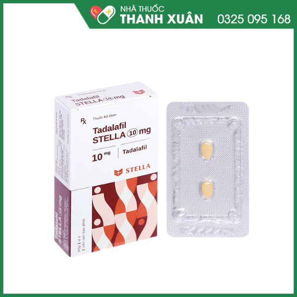 Tadalafil Stella 10mg trị rối loạn cương dương